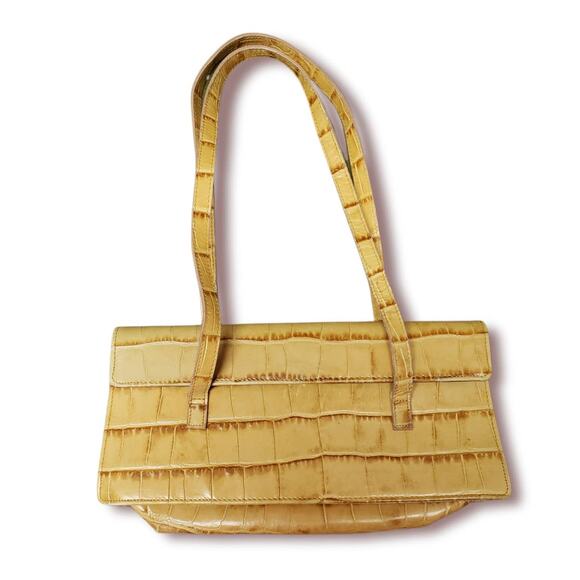 Michael Rome by Besozzi Genuine Light Brown / Tan Leather Made In Italy Purse - Picture 1 of 7